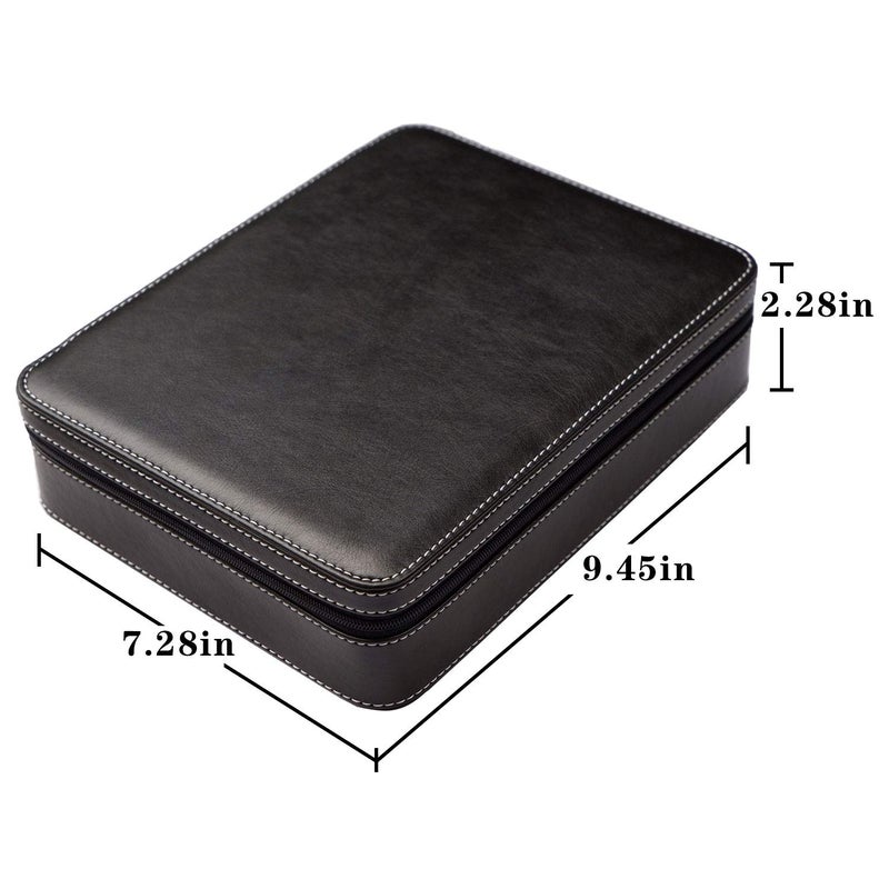 Beaufort 3 Slots PU Leather Eyeglasses Storage Box Sunglasses Box Jewelry Display Case Watch Box for Women Men - Image 3
